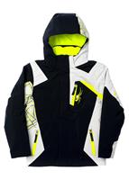 F15 Boys Challenger Jacket - Black/Cirrus/Bryte Yellow - Spyder Boys Challenger Jacket 