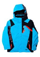 F15 Boys Challenger Jacket - Electric Blue/Black/Volcano - Spyder Boys Challenger Jacket 