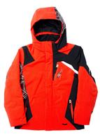 F15 Boys Challenger Jacket - Volcano / Black / White - Spyder Boys Challenger Jacket 