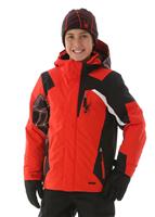 F15 Boys Challenger Jacket - Volcano / Black / White - Spyder Boys Challenger Jacket 