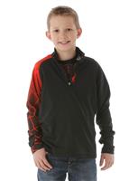 F15 Boys Linear Web Dry WEB T-Neck - Black / Volcano - Spyder Boys Linear Web Dry WEB T-Neck                                                                                                                 