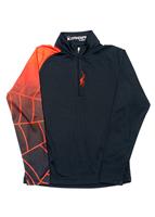 F15 Boys Linear Web Dry WEB T-Neck - Black / Volcano - Spyder Boys Linear Web Dry WEB T-Neck                                                                                                                 