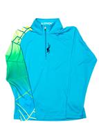 F15 Boys Linear Web Dry WEB T-Neck - Electric Blue / Black - Spyder Boys Linear Web Dry WEB T-Neck                                                                                                                 