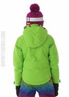 Girls Jr. Naquita Technical Jacket (African Violet Ombre Dream) - Green/Light Bright Print - Sunice Girls Jr. Naquita Technical Jacket (Green) Back