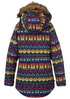 Girls Aubrey Parka Jacket - Figaro Stripe - Burton Girls Aubrey Parka Jacket - WinterKids.com                                                                                                     