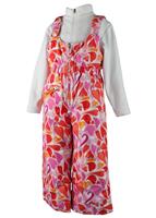 Girls Snoverall Print Pant - Heart Gingham - Obermeyer Girls Snoverall Print Pant - WinterKids.com                                                                                                 