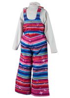 Girls Snoverall Print Pant - Scribble Stripe - Obermeyer Girls Snoverall Print Pant - WinterKids.com                                                                                                 