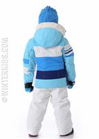 Girls Snowdrop Jacket with Fur - Bleu Sky - Obermeyer Girls Snowdrop Jacket with Fur - WinterKids.com                                                                                             