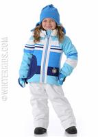Girls Snowdrop Jacket with Fur - Bleu Sky - Obermeyer Girls Snowdrop Jacket with Fur - WinterKids.com                                                                                             
