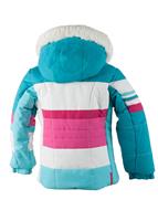Girls Snowdrop Jacket with Fur - Blue Reef - Obermeyer Girls Snowdrop Jacket with Fur - WinterKids.com                                                                                             