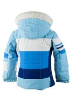 Girls Snowdrop Jacket with Fur - Bleu Sky - Obermeyer Girls Snowdrop Jacket with Fur - WinterKids.com                                                                                             