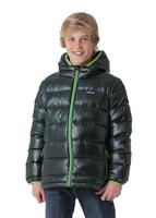  Boys Hi-Loft Down Sweater Hoody - Carbon - Patagonia Boys Hi-Loft Down Sweater Hoody - WinterKids.com