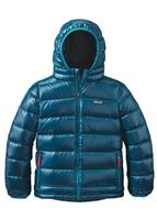  Boys Hi-Loft Down Sweater Hoody - Deep Sea Blue - Patagonia Boys Down Sweater - WinterKids.com
