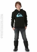 Quiksilver Boys M&W Youth Fleece Full Zip - Black - Quiksilver Boys M&W Youth Fleece Full Zip - WinterKids.com                                                                                            