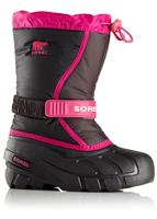 Sorel Flurry Boot - Youth - Haute Pink / Black