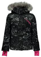 Girls Lola Jacket - Sequins Black Print / Bryte Bubblegum - Spyder Girls Lola Jacket - WinterKids.com                                                                                                             