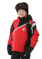  Mini Challenger Jacket - Red / Black / Cirrus - Spyder Mini Challenger Jacket - WinterKids.com                                                                                                        