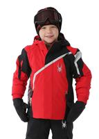  Mini Challenger Jacket - Red / Black / Cirrus - Spyder Mini Challenger Jacket - WinterKids.com                                                                                                        