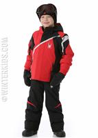  Mini Challenger Jacket - Red / Black / Cirrus - Spyder Mini Challenger Jacket - WinterKids.com                                                                                                        