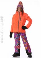 Girls JR Cora Technical Jacket - Flash Orange - Sunice Girls JR Cora Technical Jacket - WinterKids.com                                                                                                