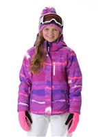 Girls JR Naquita Technical Jacket - Purple Wavelengths - Sunice Girls JR Naquita Technical Jacket - WinterKids.com                                                                                             