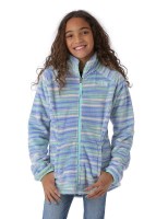 Girls Osolita Jacket - Grapemist Blue Wavy Stripe - The North Face Girls Osolita Jacket - WinterKids.com                                                                                                  