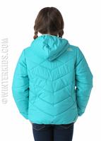 Girls Reversible Perrito Jacket - Ion Blue - The North Face Girls Reversible Perrito Jacket - WinterKids.com