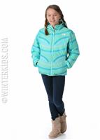 Girls Reversible Perrito Jacket - Ion Blue - The North Face Girls Reversible Perrito Jacket - WinterKids.com