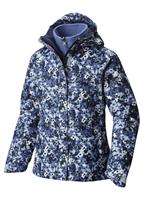 Girls Bugaboo Interchange Jacket  - Faded Sky Floral Camo - Columbia Girls Bugaboo Interchange Jacket - WinterKids.com                                                                                            