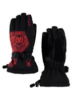 Boys Marvel Overweb Ski Glove - Black/Ironman - Spyder Boys Marvel Overweb Ski Glove - WinterKids.com