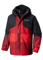 Boys Bugaboo II 3-in-1 Jacket - Red Spark Plaid - Columbia Boys Bugaboo II 3-in-1 Jacket - WinterKids.com