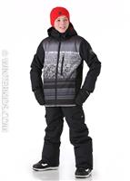 Boys Mission Engineered Youth Jacket - Black / Alpin Youth - Quiksilver Boys Mission Engineered Youth Jacket - WinterKids.com                                                                                      