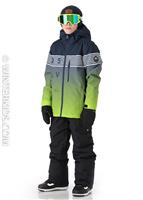 Boys Mission Engineered Youth Jacket - Lime Green / Block Volley Youth - Quiksilver Boys Mission Engineered Youth Jacket - WinterKids.com                                                                                      