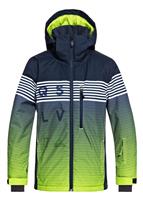 Boys Mission Engineered Youth Jacket - Lime Green / Block Volley Youth - Quiksilver Boys Mission Engineered Youth Jacket - WinterKids.com                                                                                      
