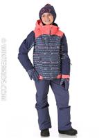 Girls Sassy Girl Jacket - Blue / Indie Stripes (420) - Roxy Girls Sassy Girl Jacket - WinterKids.com                                                                                                         