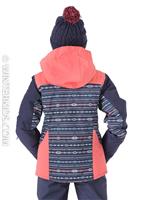 Girls Sassy Girl Jacket - Blue / Indie Stripes (420) - Roxy Girls Sassy Girl Jacket - WinterKids.com                                                                                                         