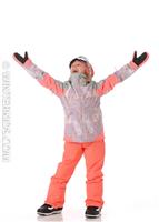 Girls Sassy Girl Jacket - Minimal Grey / Mosaic - Roxy Girls Sassy Girl Jacket - WinterKids.com                                                                                                         