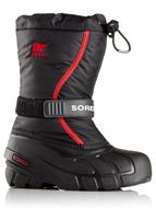 Sorel Flurry Boot - Youth - Black / Bright Red