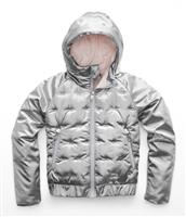 Girls Mashup Full Zip - Metallic Silver - The North Face Girls Mashup Full Zip - WinterKids.com                                                                                                 