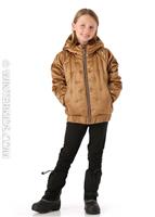 Girls Mashup Full Zip - Metallic Copper - The North Face Girls Mashup Full Zip - WinterKids.com                                                                                                 