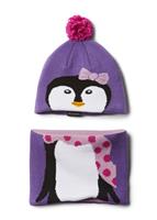 Infant Snow More Hat and Gaiter Set - Grape Gum Penguin - Columbia Infant Snow More Hat and Gaiter Set - WinterKids.com                                                                                         