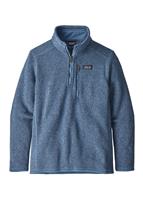 Boys Better Sweater 1/4 Zip - Woolly Blue - Patagonia Boys Better Sweater 1/4 Zip - WinterKids.com                                                                                                