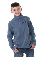 Boys Better Sweater 1/4 Zip - Woolly Blue - Patagonia Boys Better Sweater 1/4 Zip - WinterKids.com                                                                                                