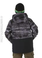Mission Block Youth Jacket - Black Matte Painting - Quiksilver Mission Block Youth Jacket - WinterKids.com                                                                                                