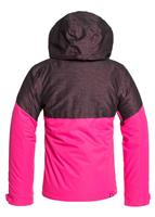 Frozen Flow Girl Jacket - Beetroot Pink - Roxy Frozen Flower Girl Jacket - WinterKids.com                                                                                                       