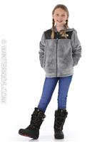 Girls Oso Hoodie - Meld Grey - The North Face Girls Oso Hoodie - WinterKids.com                                                                                                      