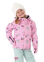 Toddler Mini Jetty Jacket - Prism Pink Snow Trip - Roxy Toddler Mini Jetty Jacket - WinterKids.com