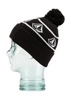 Boys Powder Beanie - Black - Volcom Boys Powder Beanie - WinterKids.com                                                                                                            