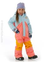 Toddler One Piece - Crystal Blue / Georgia Peach - Burton Toddler One Piece - WinterKids.com                                                                                                             
