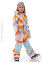 Toddler One Piece - Stout White Rainbow Mashup - Burton Toddler One Piece - WinterKids.com                                                                                                             